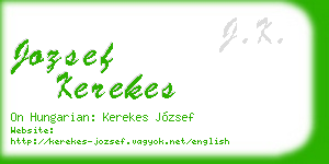 jozsef kerekes business card